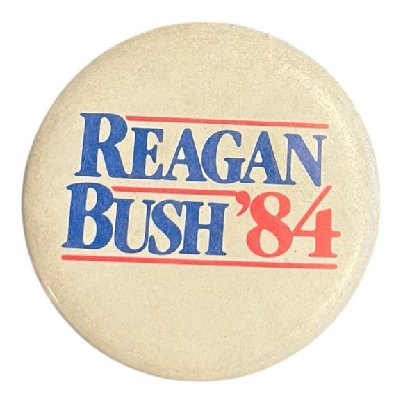 Lot of 3 Ronald Reagan George Bush 1984 Presidential Campaign Pins - Picture 2 of 5